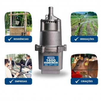 Bomba Submersa D´ Água MD.1600 3/4
